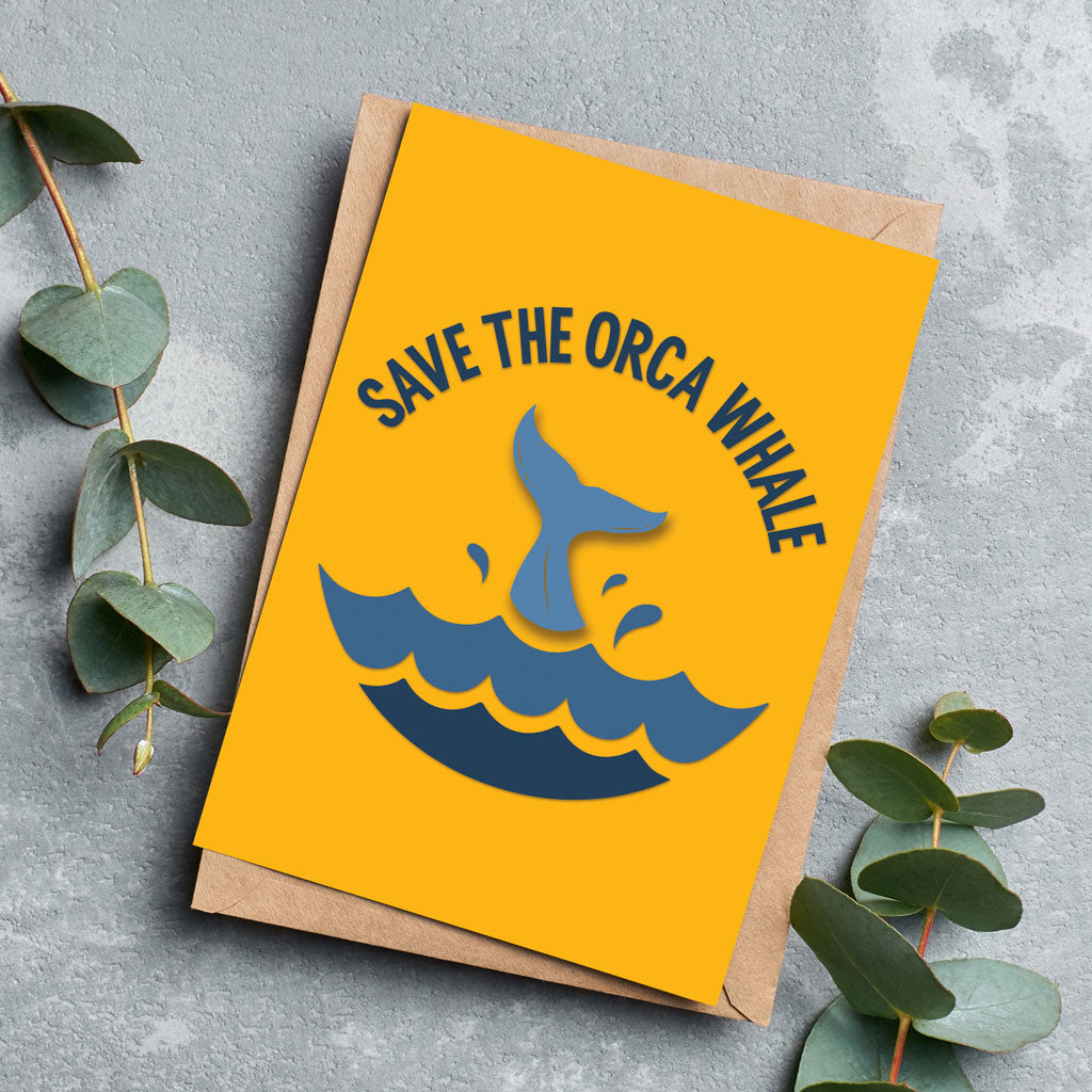 Save the Orca Whale Greeting Cards - Pack of 6