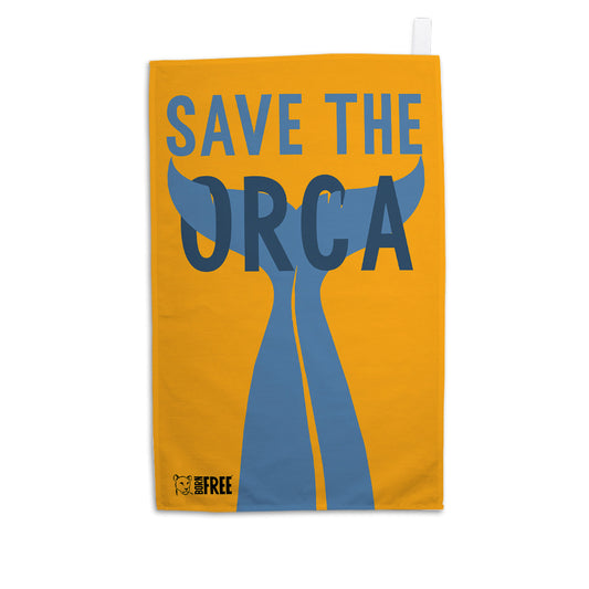 Save the Orca Organic Tea Towel