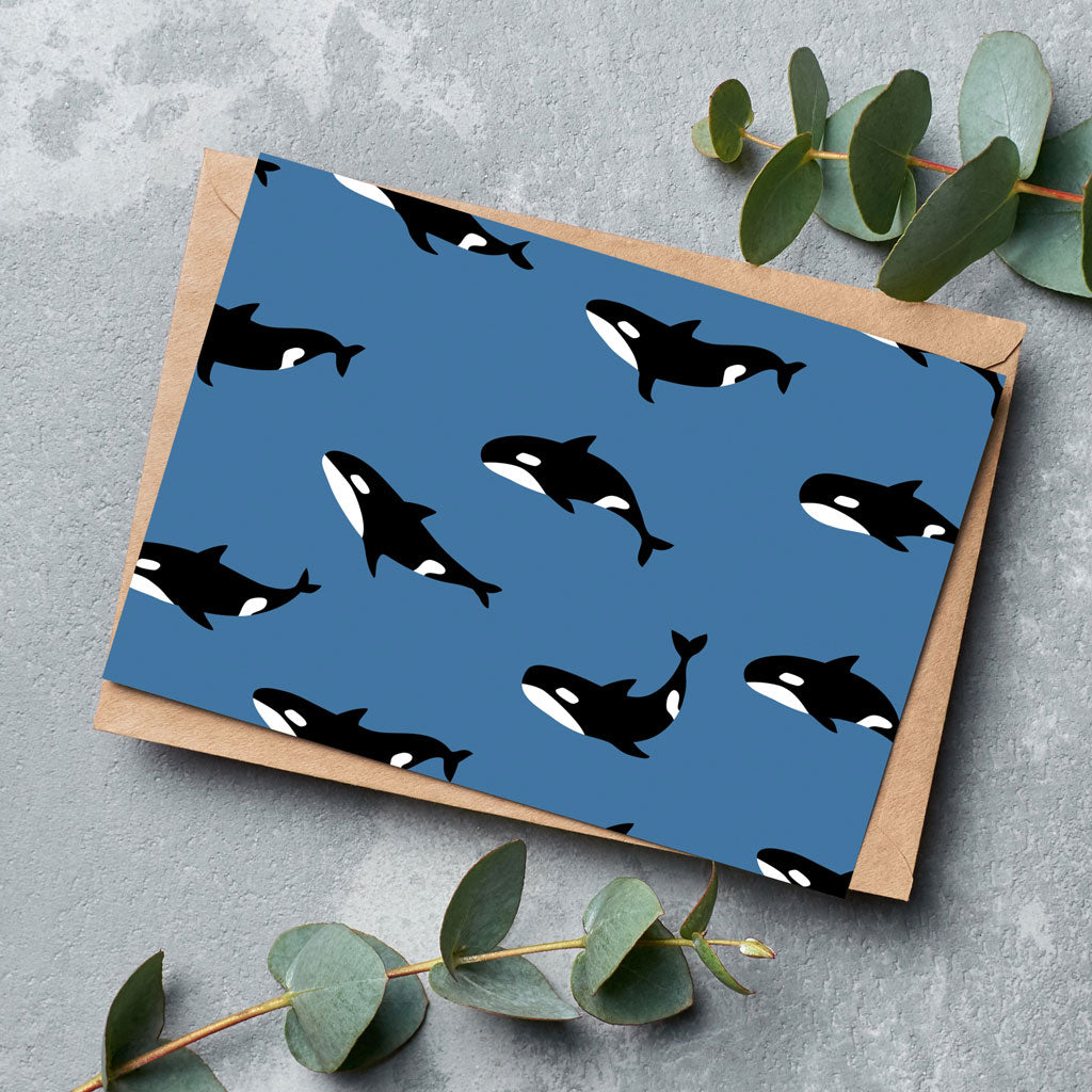 Orca Repeat Greeting Cards - Pack of 6 – Born Free Shop