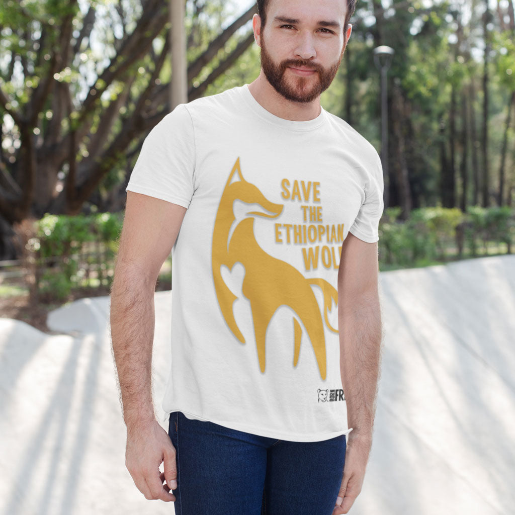 Save the Ethiopian Wolf - Orange T-Shirt