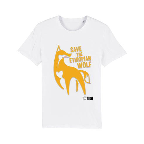 Save the Ethiopian Wolf - Orange T-Shirt