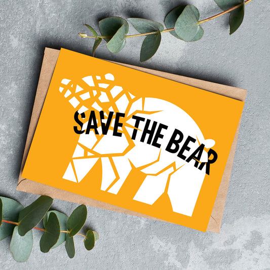 Save the Bear Greeting Cards - Pack of 6