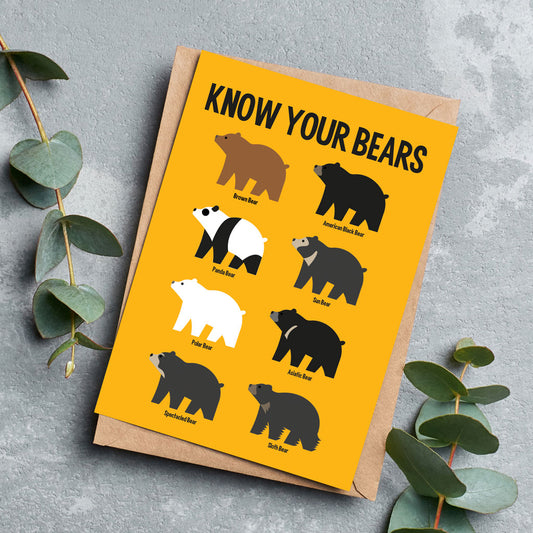 Know Your Bears Greeting Cards - Pack of 6