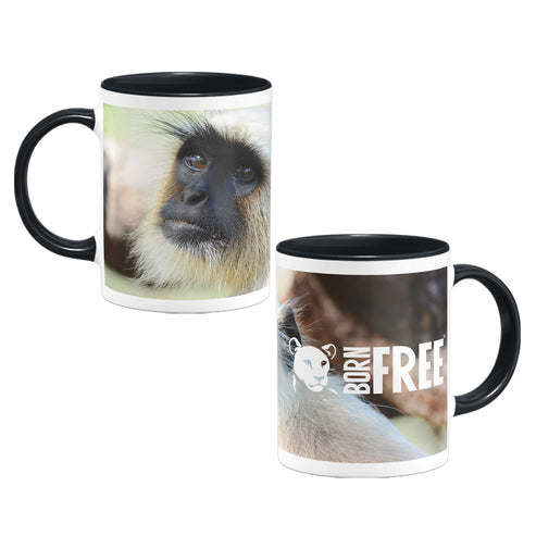 The Look - Gray Langur Mug by Will Travers