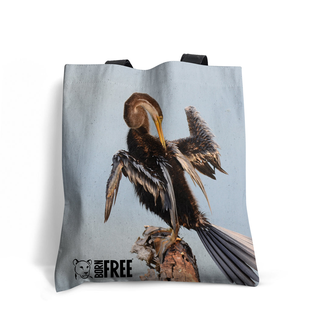 Snake Bird Tote Bag