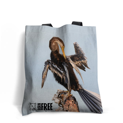 Snake Bird Tote Bag
