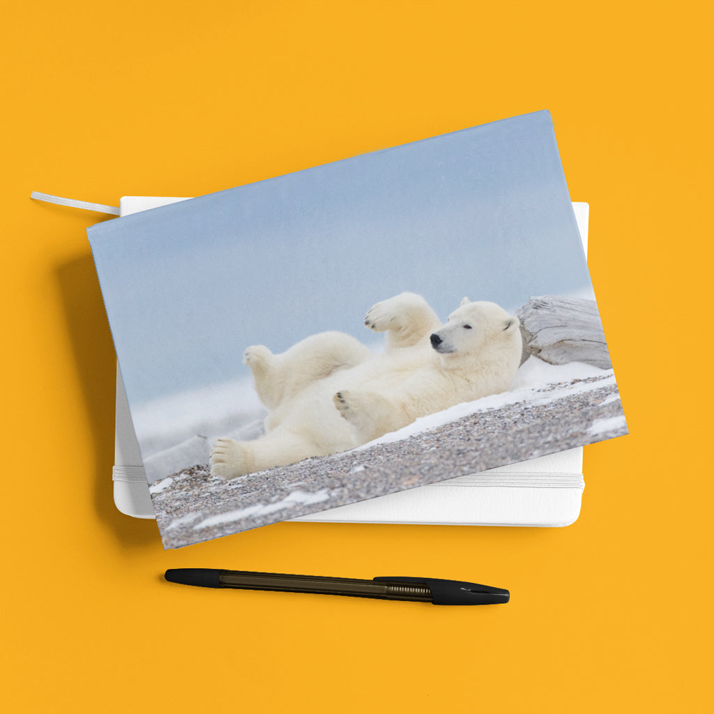 Polar Bear Blues A5 Notepad by Richard Bernabe