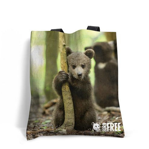 Born Free Bear Cub Edge-to-Edge Tote Bag