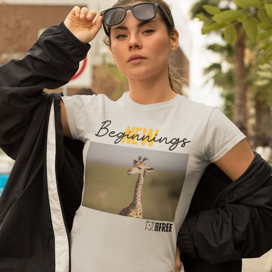 New Beginnings Giraffe Calf T-Shirt