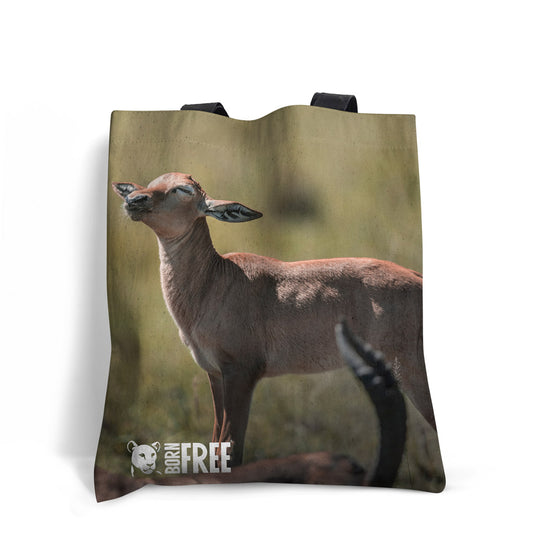 Born Free Impala Foal Edge-to-Edge Tote Bag