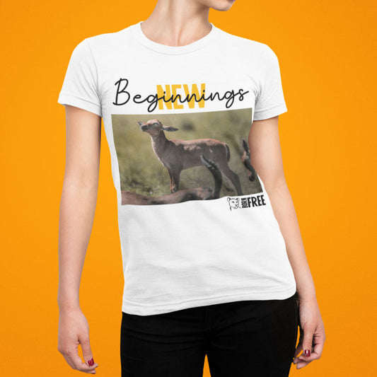 New Beginnings Impala Calf T-Shirt by George Logan