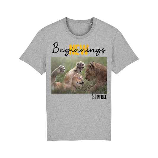New Beginnings Lion Cubs T-Shirt by George Logan