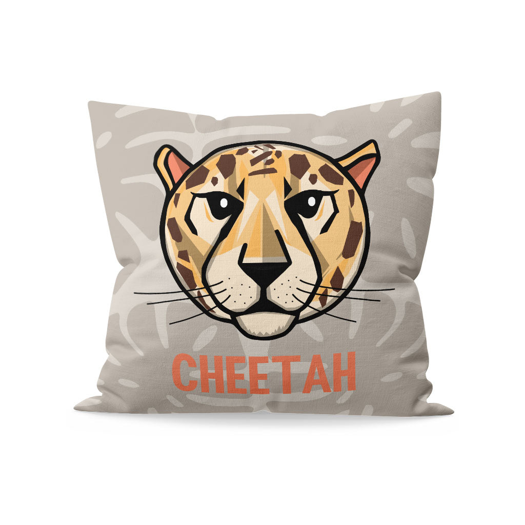 Cheetah Personalised Organic Cushion