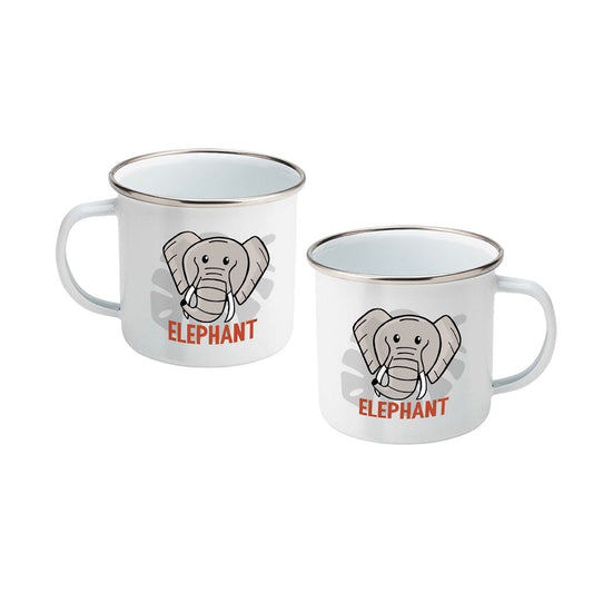 Elephant Enamel Mug